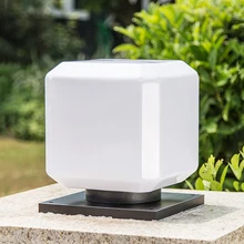 Квадратный Солнечный столб лампа открытый забор настенный светильник Дом Освещение для дома и сада Водонепроницаемый buitenlamp