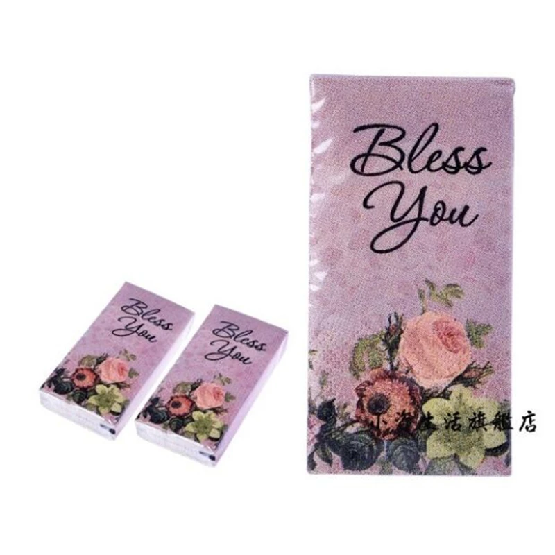

Casamento 10Pcs 3-Layer Bless You Wedding Paper Napkins For Decoupage Birthday Party Decoration Boda Supplies