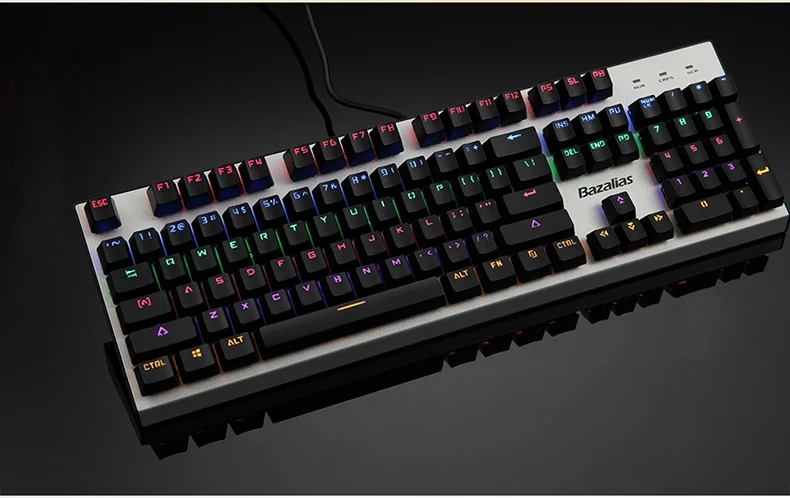 New Arrival Bazalias 104 Key Backlit USB Wired Mechanical