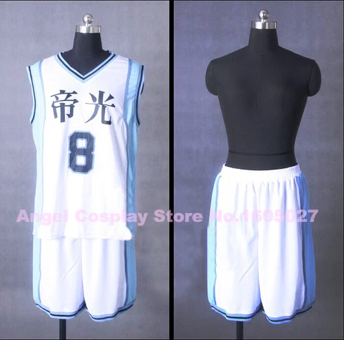 

Hot Anime Kuroko's Basketball Kuroko no basuke TEIKO Kise Ryota No.8 Jersey Maillot Cosplay Costume S-XXL Free Shipping