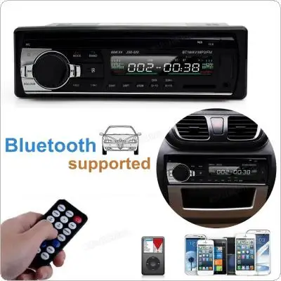 Best Price JSD 520 MP3 Player Radio 12V Bluetooth V2.0 Car Audio Stereo In-dash With Remote Control FM Radio Receiver Preset 18 Stations