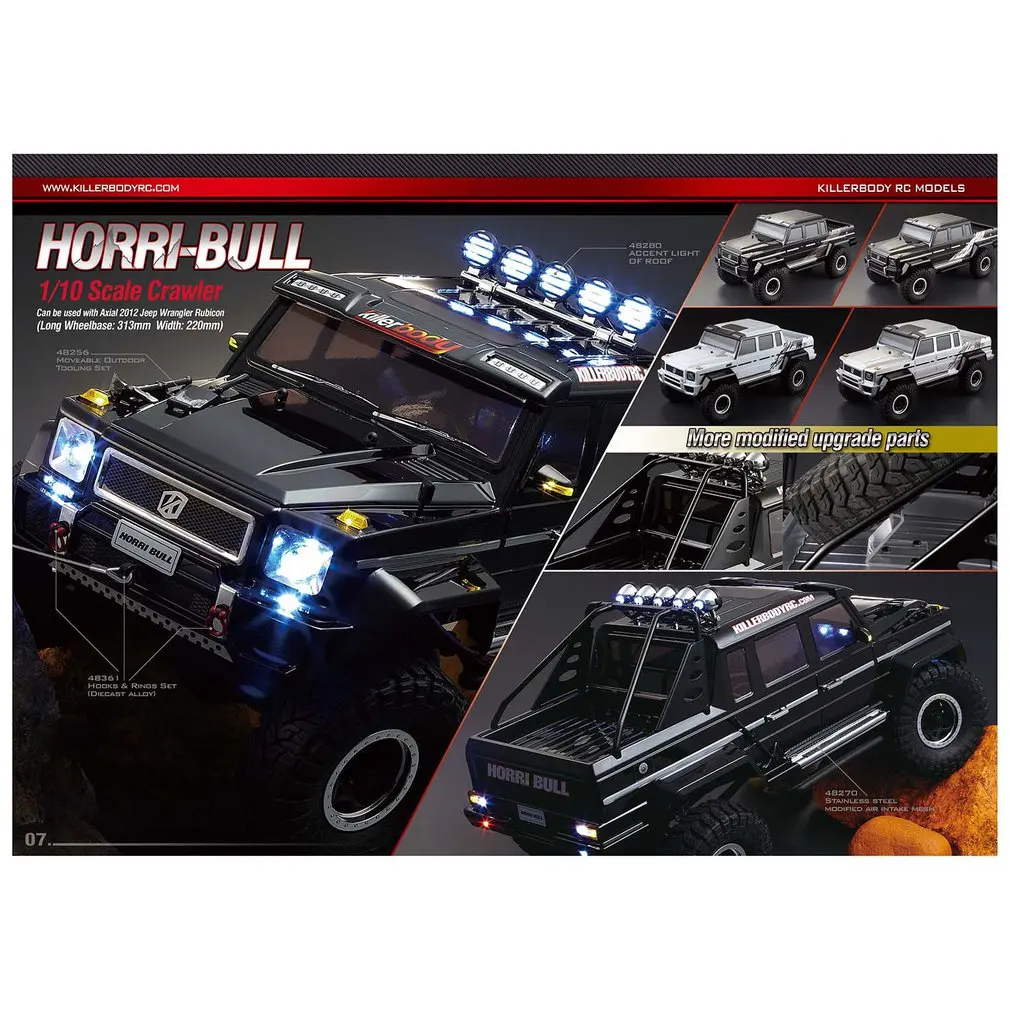 

Killerbody HOaRRI-BULL Finished Body Shell Black (Printed) 48338 for 1/10 Electric Touring Car Exquisite Mechanical Work