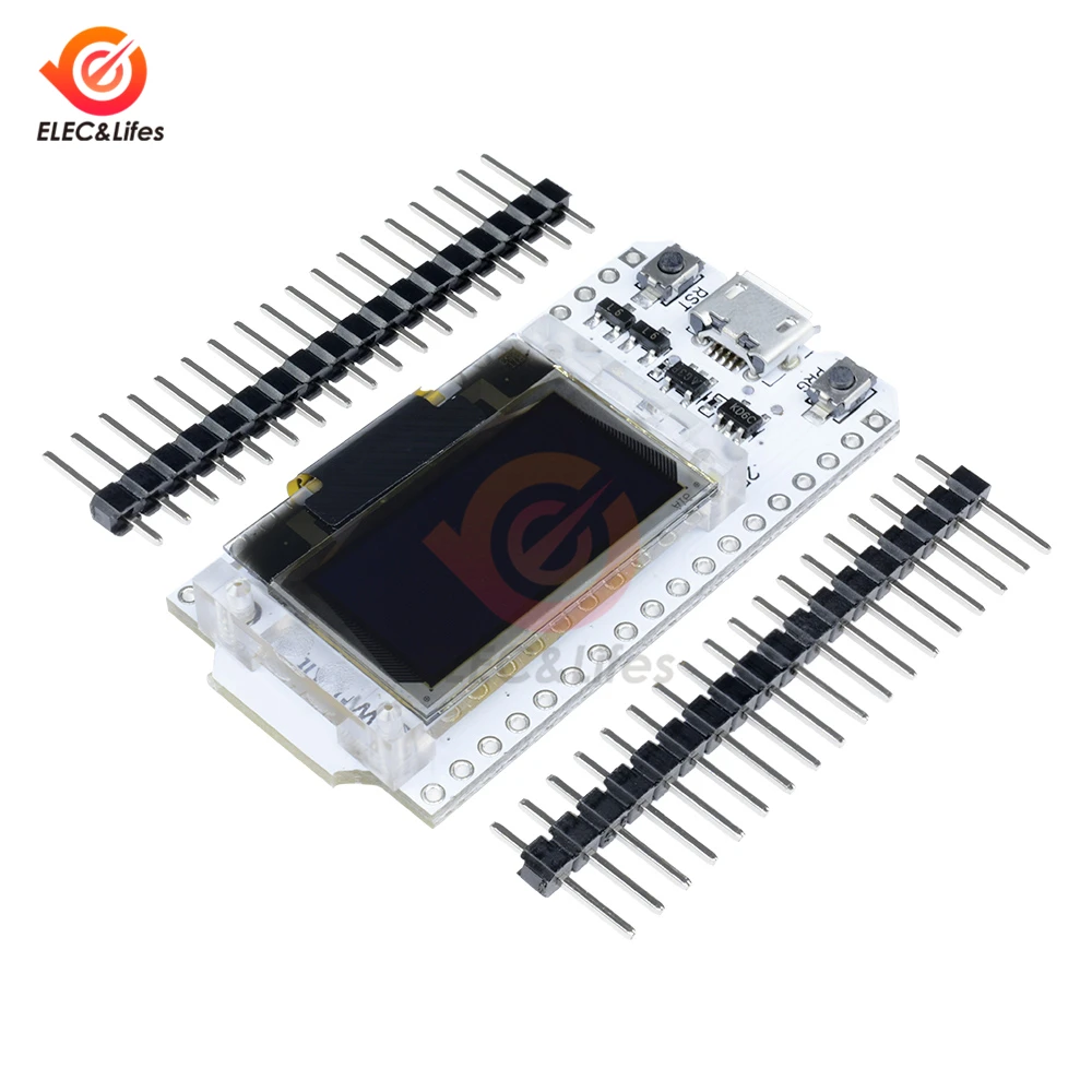 Micro USB ESP32 ESP-32 CP2102 Серийный беспроводной WiFi Bluetooth макетная плата 0,96 ''OLED дисплей WiFi модуль 32M Flash 3,3 V-7 V