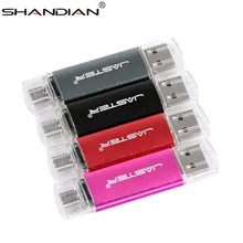 SHANDIAN OTG USB флеш-накопитель, высокоскоростной флеш-накопитель, 64 ГБ, 32 ГБ, 16 ГБ, 8 ГБ, 4 Гб, внешний накопитель, флешка двойного назначения