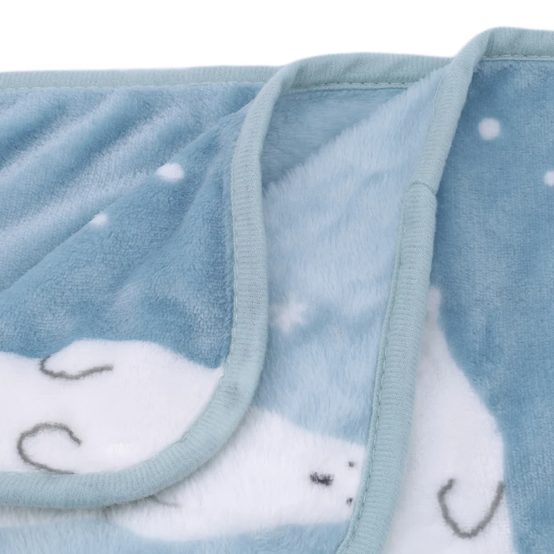 Детское одеяло для новорожденных 100*75 см Высокое качество Новые Мягкие Пеленки милый полярный медведь мультфильм дети удобный спальный Bbaby