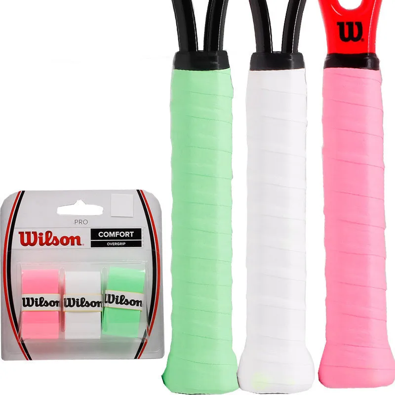 

3PCS/set 12PCS/set wilson PU Overgrip For Tennis Badminton Anti-slip Sweat Grip Rackets Protector Stickers Sweatband Accessorie