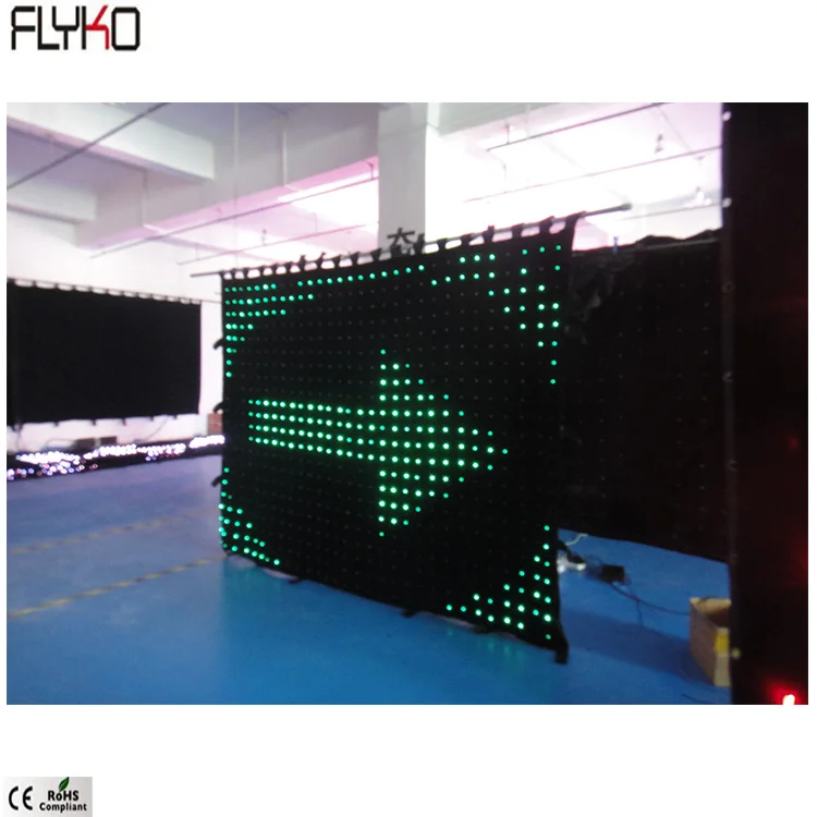 Flyko P80mm светодиодный x 2 5 m светодиодная видеозанавеска гибсветодиодный