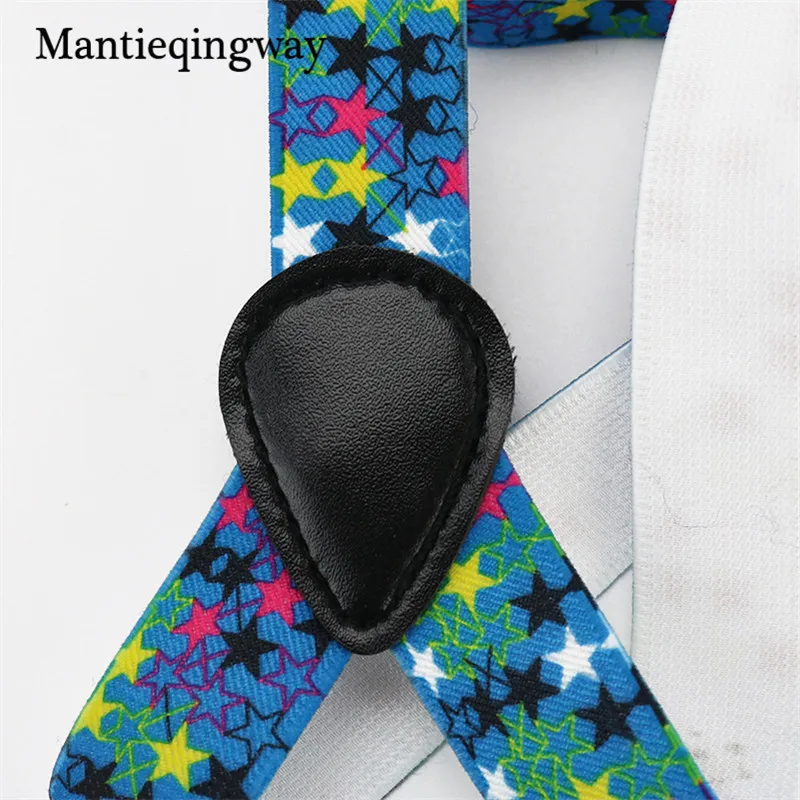 Mantieqingway/модные эластичные подтяжки 2,5 см для детей; кожаные подтяжки для мальчиков и девочек; подтяжки для детей; свадебные подтяжки