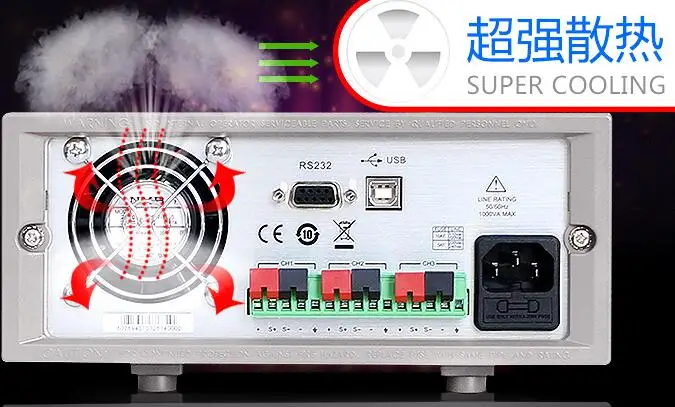 ITECH IT6332L three-channel programmable DC power supply Load power Power 32V6A