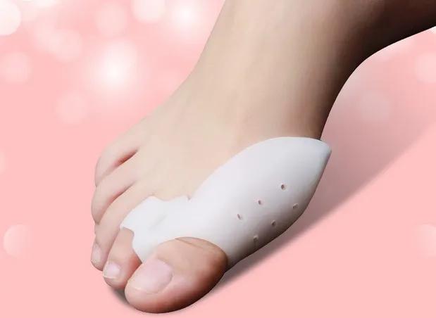 

Silicone gel bunion splint big toe separator Overlapping spreader protection feet care corrector aligns health hallux valgus new
