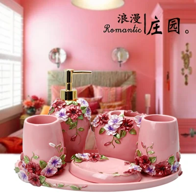 5pcs 6pcs/set Resin Bathroom Accessories Sets/Dispensers/Dishes/Toothpaste Holders/tray/Bathroom Tumblers/Bathroom Products 5pcs 6pcs/set Resin Bathroom Accessories Sets/Dispensers/Dishes/Toothpaste Holders/tray/Bathroom Tumblers/Bathroom Products