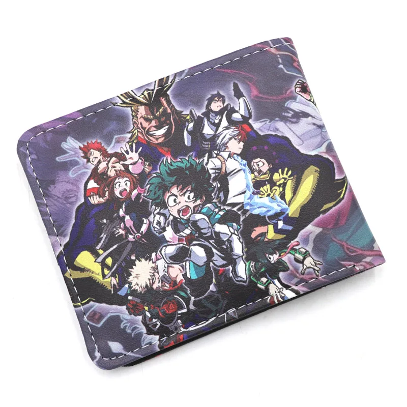 Аниме My Hero academic Card Holder кошельки горячая Распродажа кожаный кошелек косплей