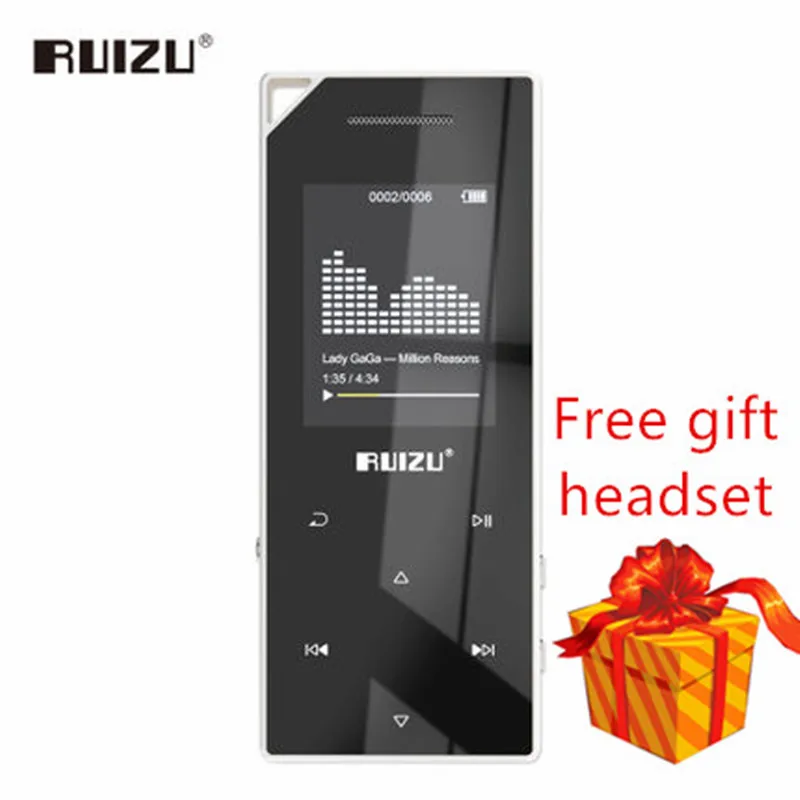Mp3-плеер RUIZU D05 8 + 16 ГБ экран 1 дюйма Fm-радио | Электроника