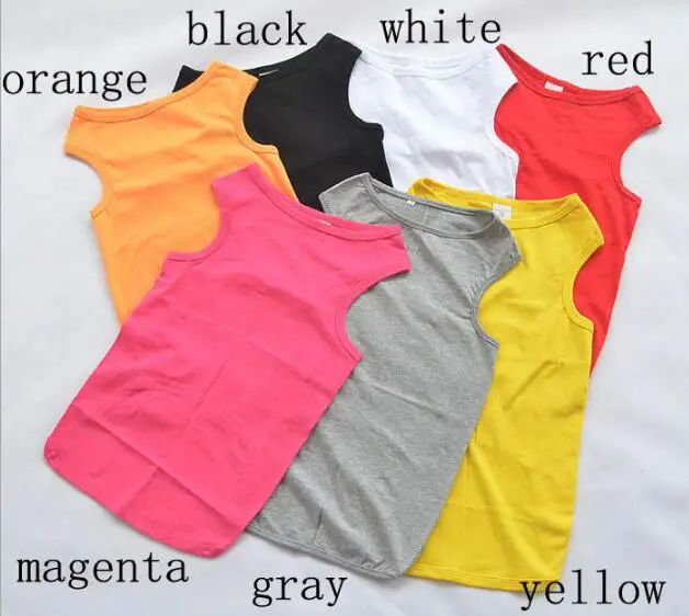 

1pcs large dogs spring summer vest clothes big dogs fashion solid color t shirt apparel pet costume XS-XL