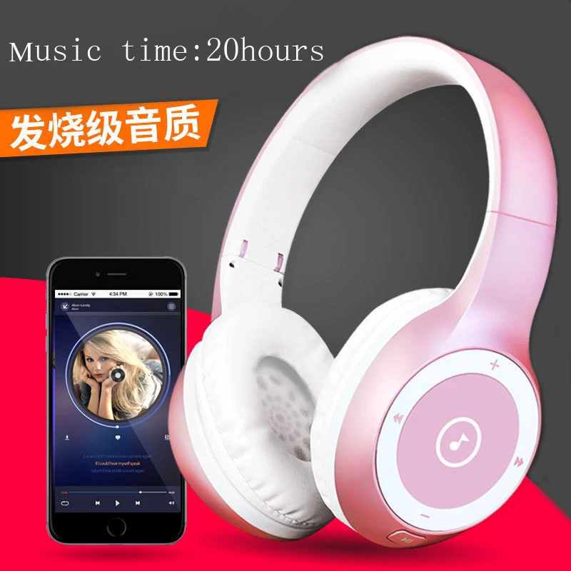 

Newest T8 Wireless Bluetooth Headphone Foldable Stereo Earphone Headset Handsfree with Microphone Support TF Card Music Play