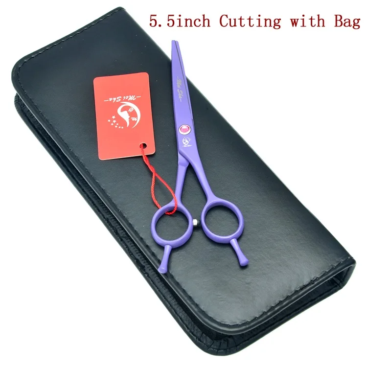 Высококачественные 5,5 дюймовые ножницы для волос meisha наборы ножницы для стрижки волос Thinning Tijeras Barbers JP440C ножницы для волос HA0161 - Цвет: HA0165 with bag