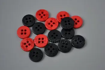 

Custom resin button for clothing, shoes, bags, t-shirts etc., small size, eco-friendly with laser printing of logo