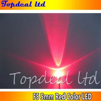 

1000pcs 5mm F5 8000mcd Red 610-630nm color led Lamp Ultra Bright LED free shipping
