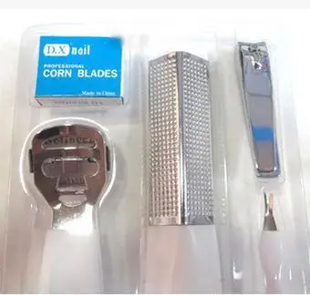 5 in 1 Pedicure Tools Foot Care Set Mixed implements with foot file, knife, nail clippers, blade and Hard Dead Skin Corns Removers