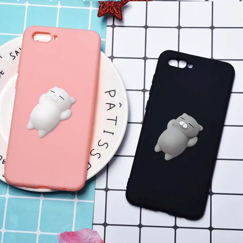 For Huawei Honor V10 Case Cute 3D Squishy Cat Silicon Soft TPU Back Cover Phone Cases Fitted Shell |