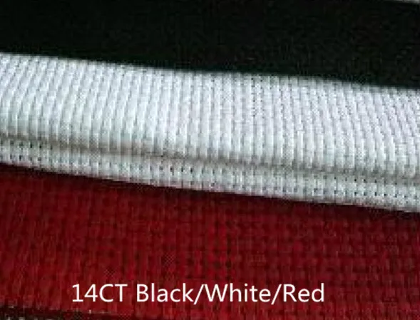 Высокое качество 14CT вышивка крестом ткань Аида Ткань белый/черный/красный 50x50 см