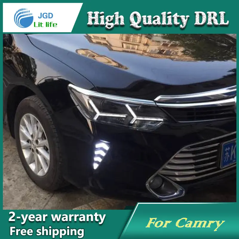 High Quality Daytime Running Light Fog Light High Quality LED DRL Case For Toyota Camry 2015