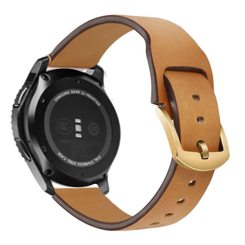 Ремешок 20 мм 22 для Samsung Gear sport S2 S3 Classic Frontier Band huawei gt 2 кожаный huami amazfit Bip galaxy watch 42 46 |