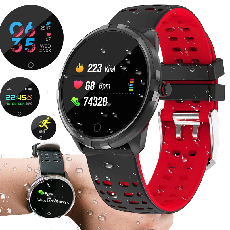 

Smart Watches Waterproof Men Sports smart band Android Bluetooth Heart Rate Call Reminder Sleep Tracker Swimming Pedometer Ip68