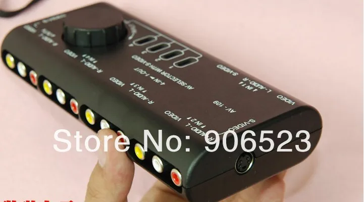 

free shipping 1 output 4 input manual switcher AV RCA Selector Switch Splitter