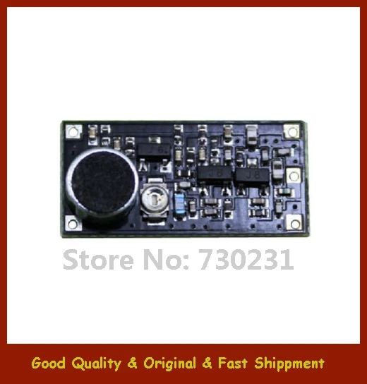 

Hot Sell 2Pcs frequency 85-115MHz FM transmitter module wireless microphone surveillance Integrated Circuits