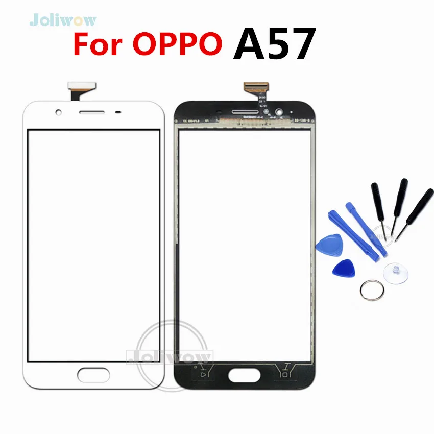 Для OPPO A57 Сенсорная панель передний внешний экран Стеклянная крышка объектива
