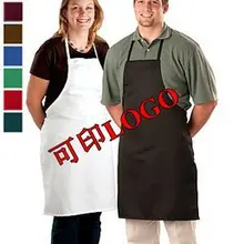 8 шт./партия МОЖЕТ PRNT Ваш логотип цены по прейскуранту завода-изготовителя рабочая одежда, Пособия по кулинарии фартуки, Кухня фартуки, официант фартук с карманами
