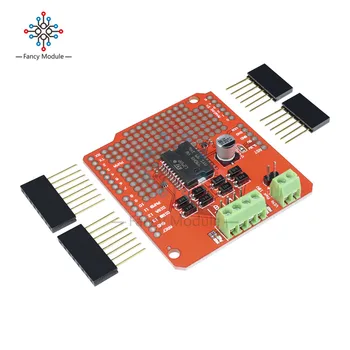 

Dual Current Channel Stepper Motor Driver Shield L298P 2A DC Stepper Driving Board For Arduino With Matching Pins LED Indicator