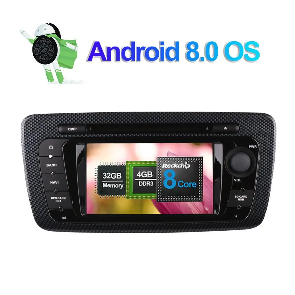 7 дюймовый Android 1/8 0 Восьмиядерный 4 Гб RAM автомобильный Радио стерео с gps навигацией