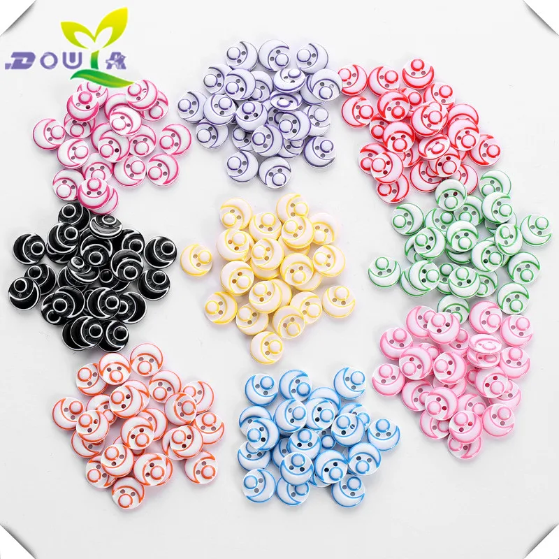 

9 color color resin button shirt button hole two all-match clothes