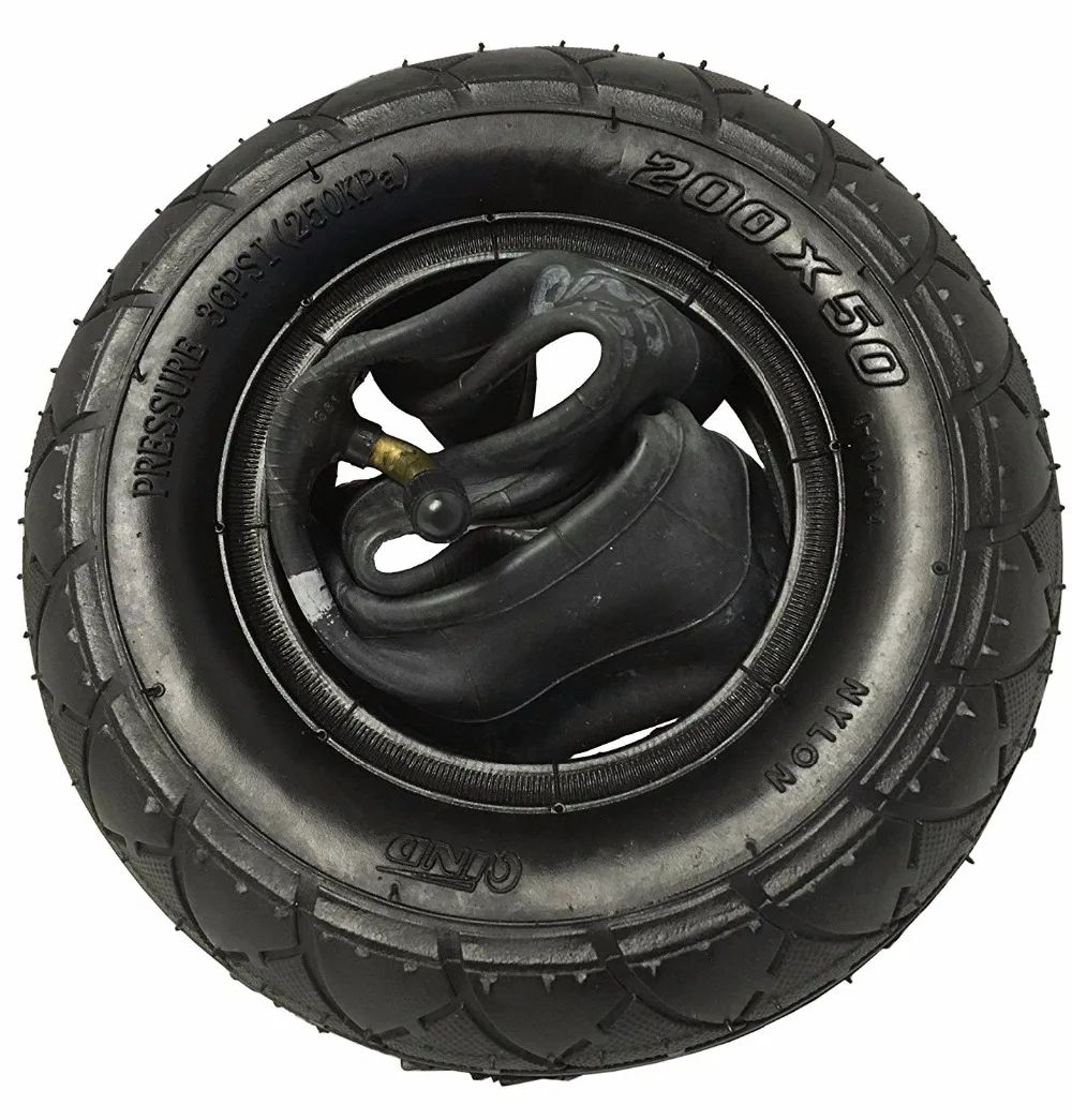

200 x 50 (8"x2") Scooter Tire & Inner Tube Set - Razor and Other Small Scooters