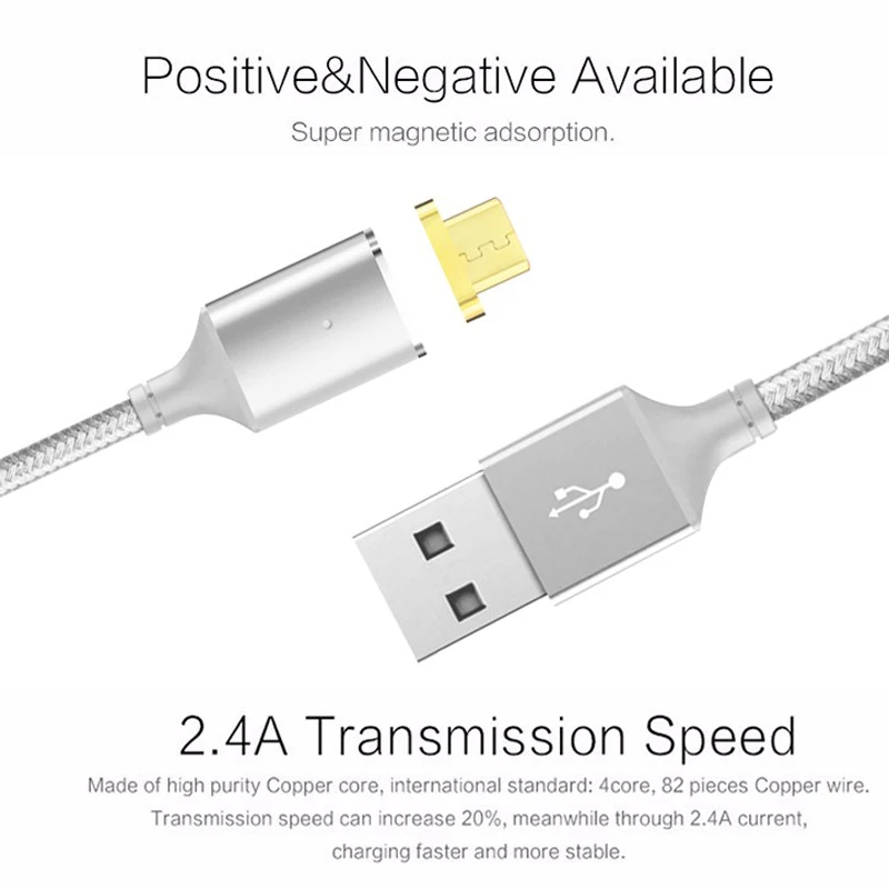 Реверсивный Магнитный micro usb кабель для зарядки и передачи данных | Автомобили