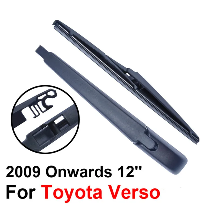 

Rear Windscreen Wiper and Arm For Toyota Verso 2009 Onwards 12'' 5 door estate High Quality Iso9000 Natural Rubber