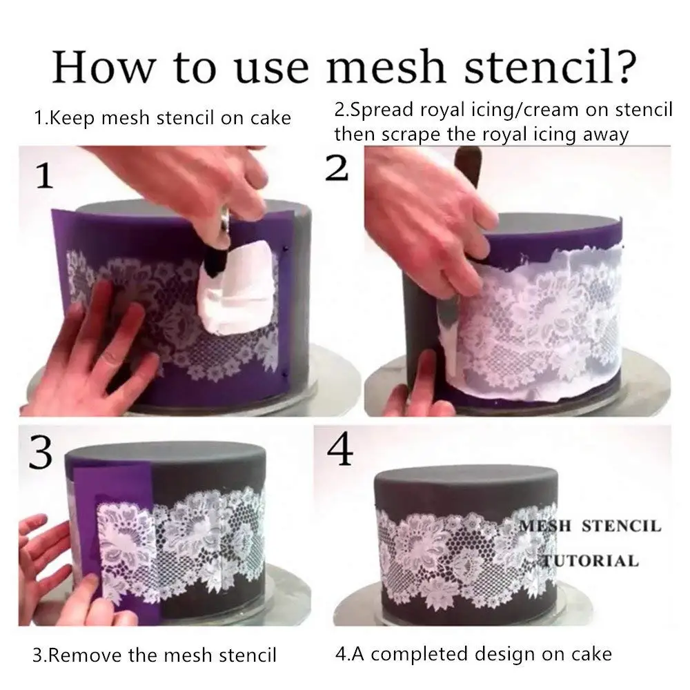 How to use STENCILS on FONDANT! EASY step by step TUTORIAL for
