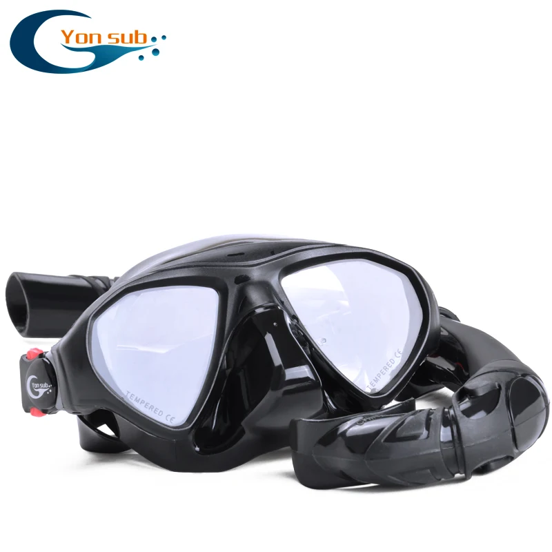 Professional Low Volume Scuba Diving Mask Silicone Breathing Tube