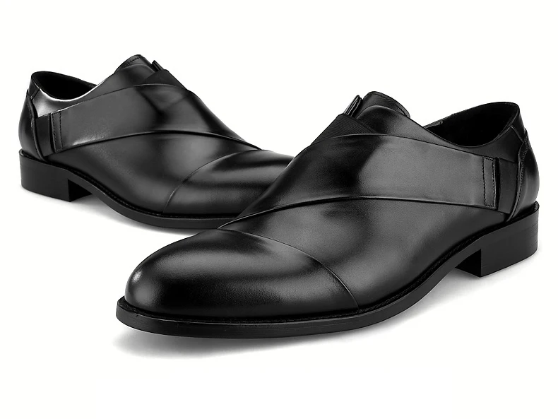 MYCOLEN новый элитный бренд кожаная обувь для мужчин острый носок Модные Мужская обувь черный одежда высшего качества свадебные туфли Tenis Preto