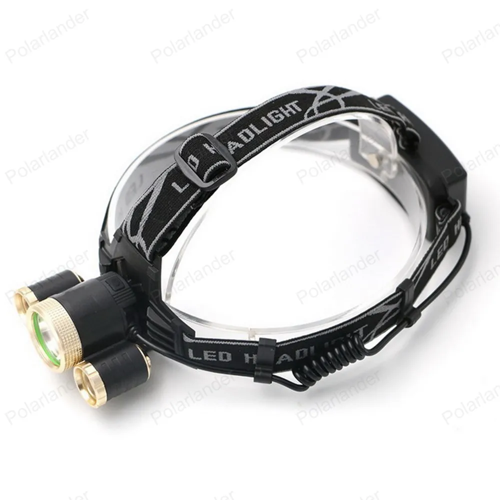 Intelligent aircraft headlights 3 lamp rechargeable headlights led