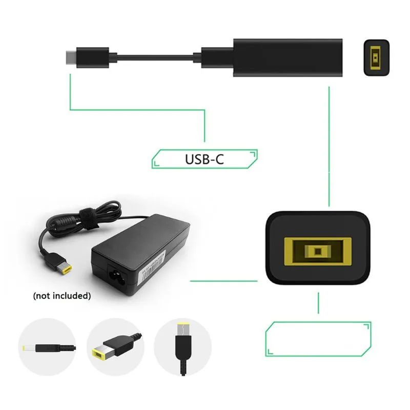 Адаптер переходник с разъемом USB Type C для Lenovo Dell Hp Asus 20 в 3 25 А|Коннекторы и разъёмы| |