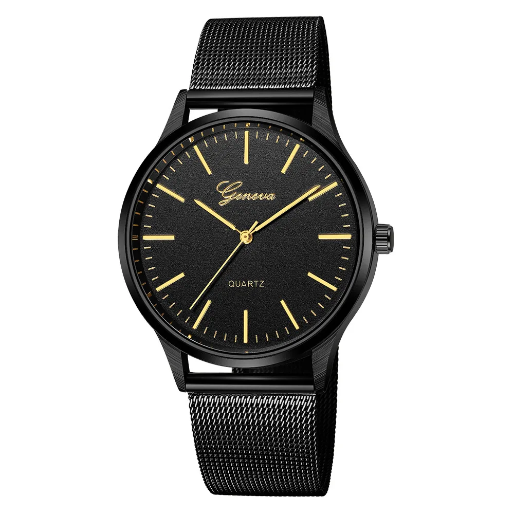 

Black Gold Stud Dial Temperament Ladies Watch Quartz Movement Relogio Feminino Reloj Mujer Clock Leather Strap Wristwatch@50