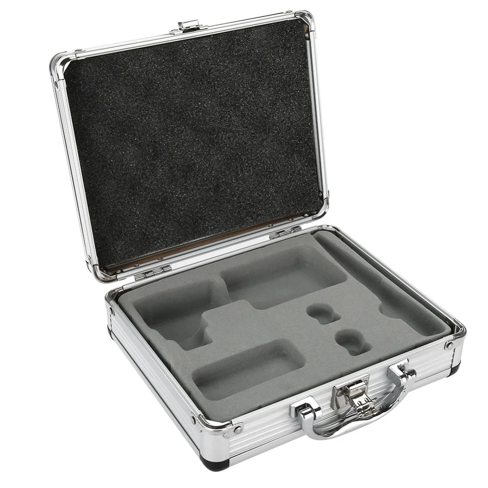 Tattoo Carrying Case Machine Storage Box Lock Padded Organizer Aluminum
