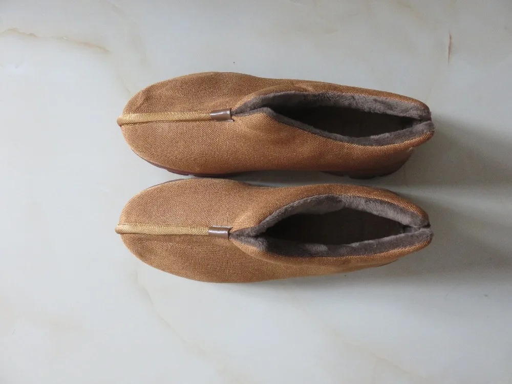 promotion YELLOW winter warm buddhism monks shoes shaolin kung fu monk