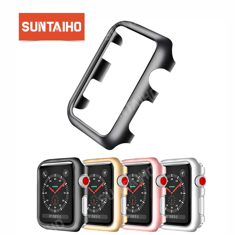 Suntaiho for iWatch series 4 3 2 PC protective frame Case cover for Apple Watch Case 38 40 44 protective Case screen protector - ANKUX Tech Co., Ltd