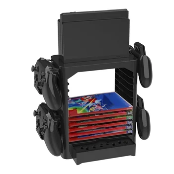 

Multifunctional Game Disk Storage Tower Holder for Nintendo Switch Console and Switch Pro Controllers, Switch Dock Set, Headsets