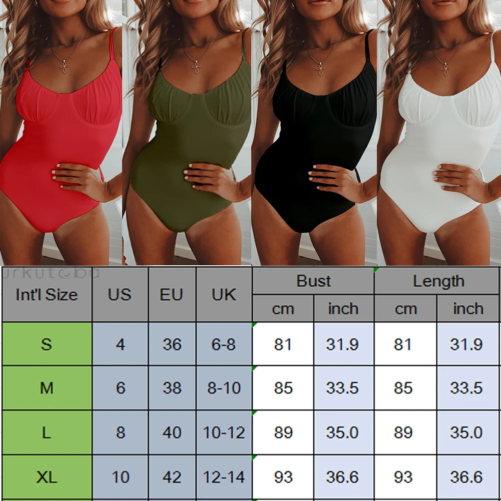 Hot Sexy Swimsuit Women Swimwear Solid Bodysuit Female Swimming Suit For Women Bathing Beach Swim One-piece Suit