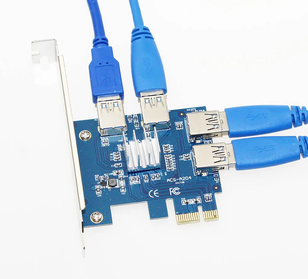 Лидер продаж 2018 Райзер PCI Express карта E от 1x до 16x1 4 PCIE USB 3 0 слот усилитель